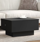 VidaXL Salontafel 60x45x31 cm bewerkt hout zwart