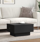 VidaXL Salontafel 60x45x31 cm bewerkt hout zwart