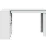 VidaXL Bureau 123,5x73,5x75 cm bewerkt hout wit