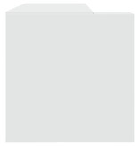 VidaXL Bureau 123,5x73,5x75 cm bewerkt hout wit