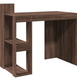 VidaXL Bureau 103,5x56,5x94 cm bewerkt hout bruin eikenkleurig