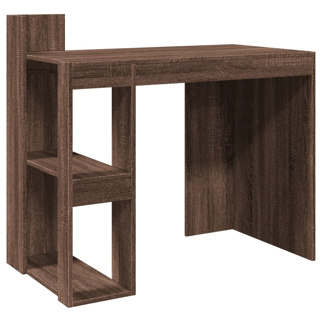 VidaXL Bureau 103,5x56,5x94 cm bewerkt hout bruin eikenkleurig