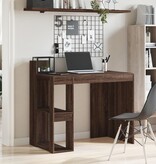 VidaXL Bureau 103,5x56,5x94 cm bewerkt hout bruin eikenkleurig