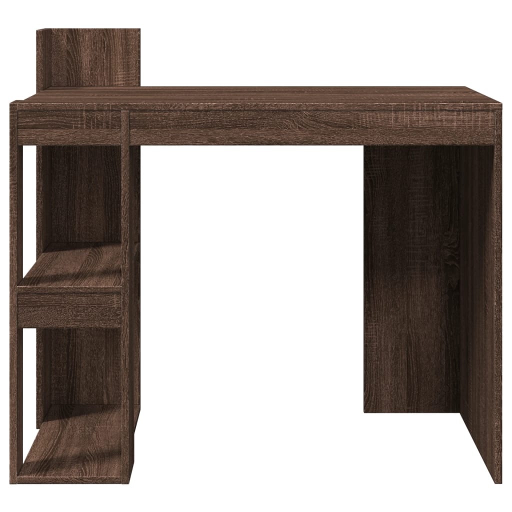 VidaXL Bureau 103,5x56,5x94 cm bewerkt hout bruin eikenkleurig