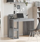 VidaXL Bureau 103,5x56,5x94 cm bewerkt hout grijs sonoma eikenkleurig