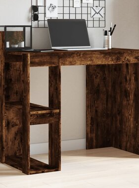 VidaXL Bureau 103,5x56,5x94 cm bewerkt hout gerookt eikenkleurig