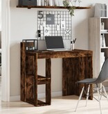 VidaXL Bureau 103,5x56,5x94 cm bewerkt hout gerookt eikenkleurig