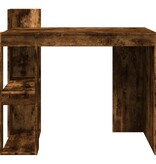 VidaXL Bureau 103,5x56,5x94 cm bewerkt hout gerookt eikenkleurig