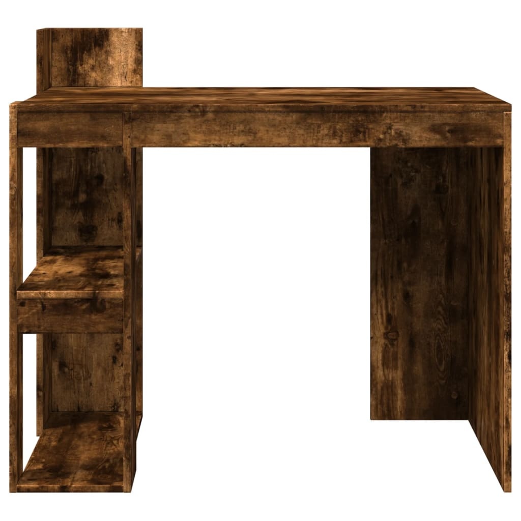 VidaXL Bureau 103,5x56,5x94 cm bewerkt hout gerookt eikenkleurig