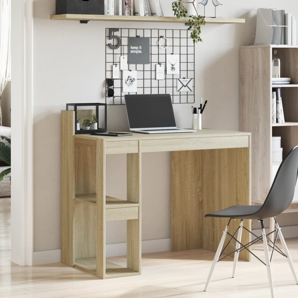VidaXL Bureau 103,5x56,5x94 cm bewerkt hout sonoma eikenkleurig