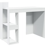 VidaXL Bureau 103,5x56,5x94 cm bewerkt hout wit