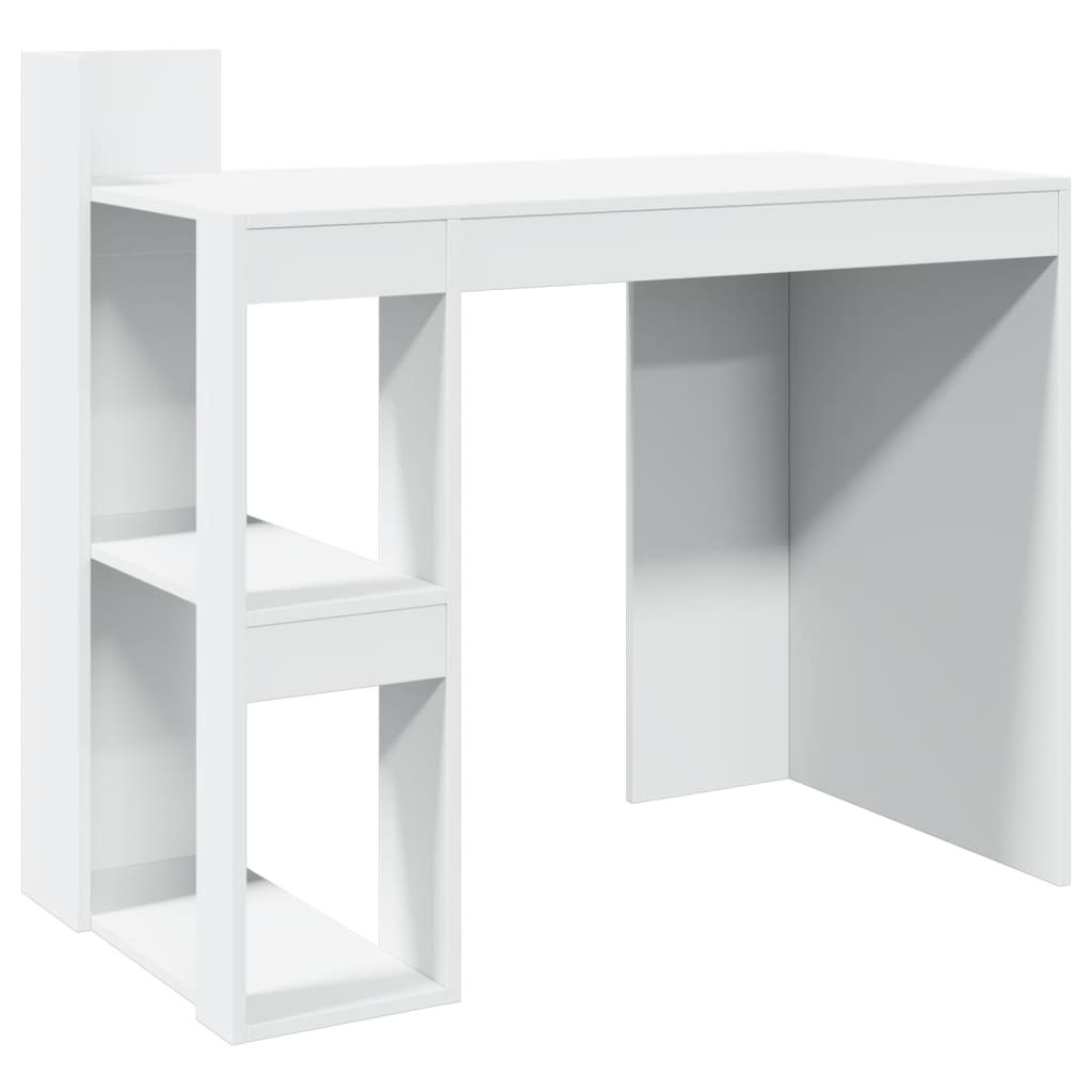 VidaXL Bureau 103,5x56,5x94 cm bewerkt hout wit
