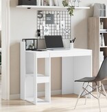 VidaXL Bureau 103,5x56,5x94 cm bewerkt hout wit