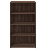 VidaXL Hoge kast 70x41x124 cm bewerkt hout bruin eikenkleur