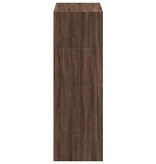 VidaXL Hoge kast 70x41x124 cm bewerkt hout bruin eikenkleur