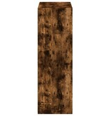 VidaXL Hoge kast 70x41x124 cm bewerkt hout gerookt eikenkleurig