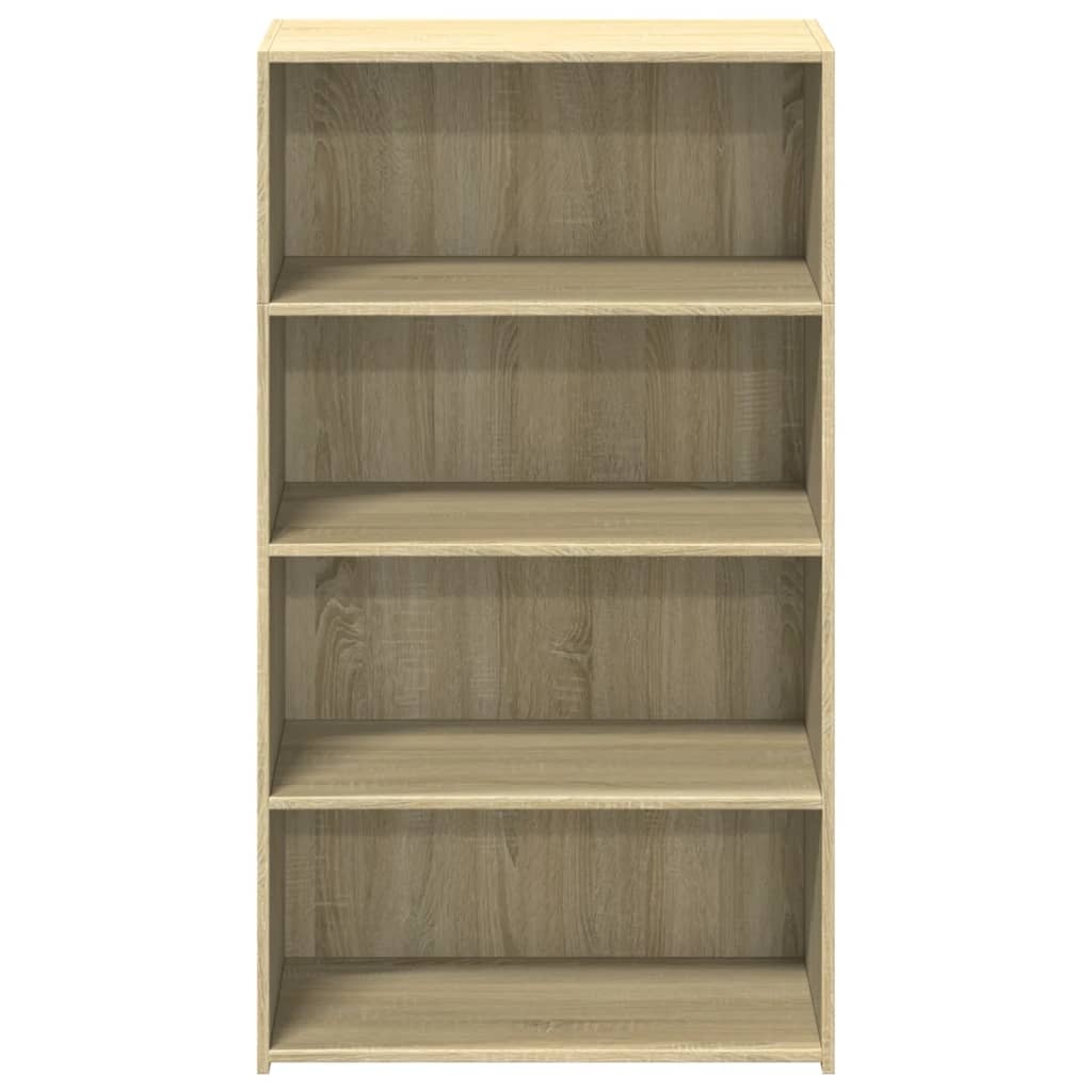 VidaXL Hoge kast 70x41x124 cm bewerkt hout sonoma eikenkleurig