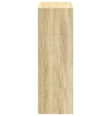 VidaXL Hoge kast 70x41x124 cm bewerkt hout sonoma eikenkleurig