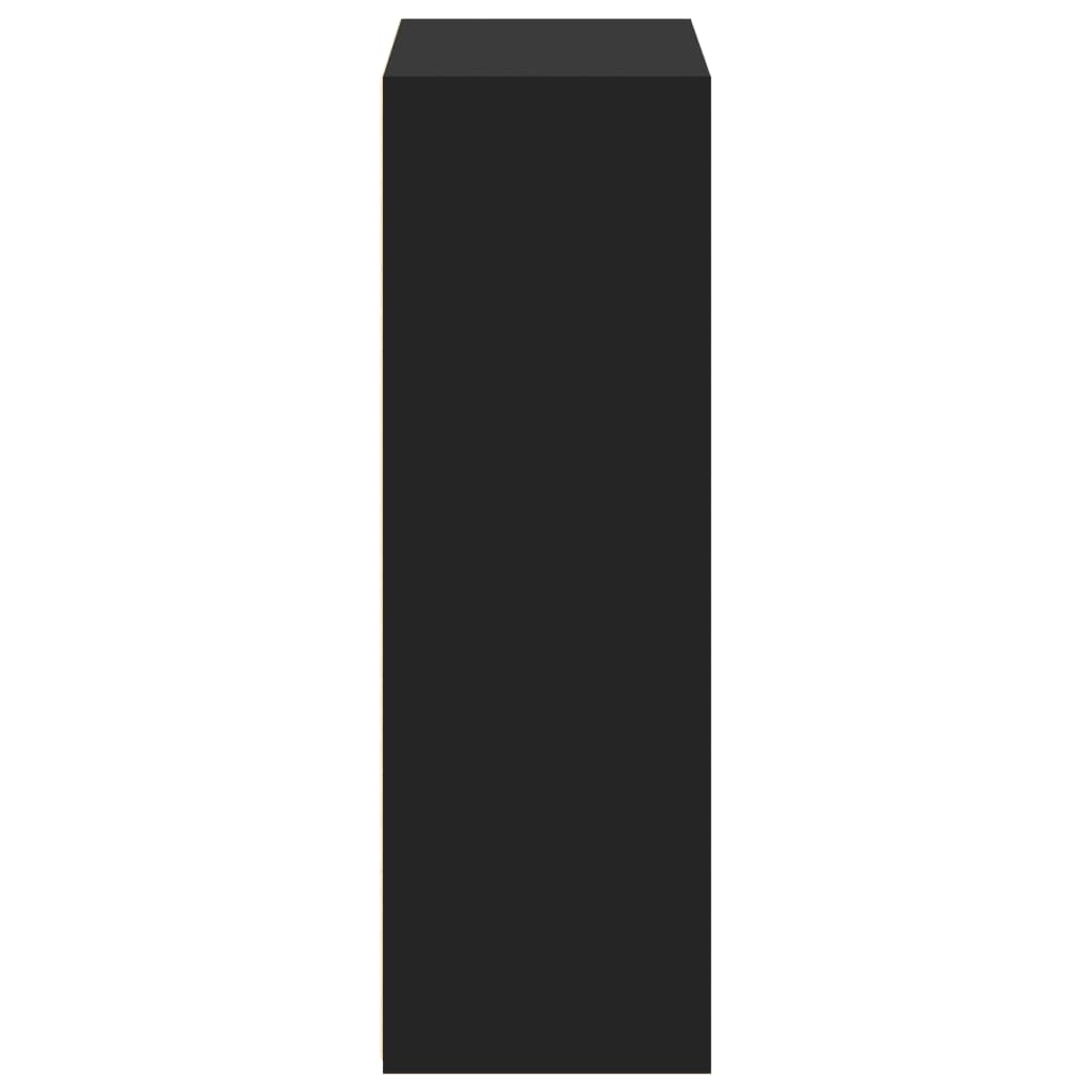 VidaXL Hoge kast 70x41x124 cm bewerkt hout zwart