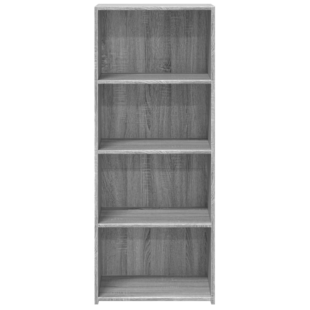 VidaXL Hoge kast 50x41x124 cm bewerkt hout grijs sonoma eikenkleurig