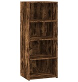 VidaXL Hoge kast 50x41x124 cm bewerkt hout gerookt eikenkleurig
