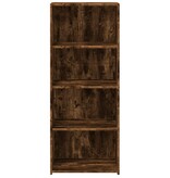 VidaXL Hoge kast 50x41x124 cm bewerkt hout gerookt eikenkleurig