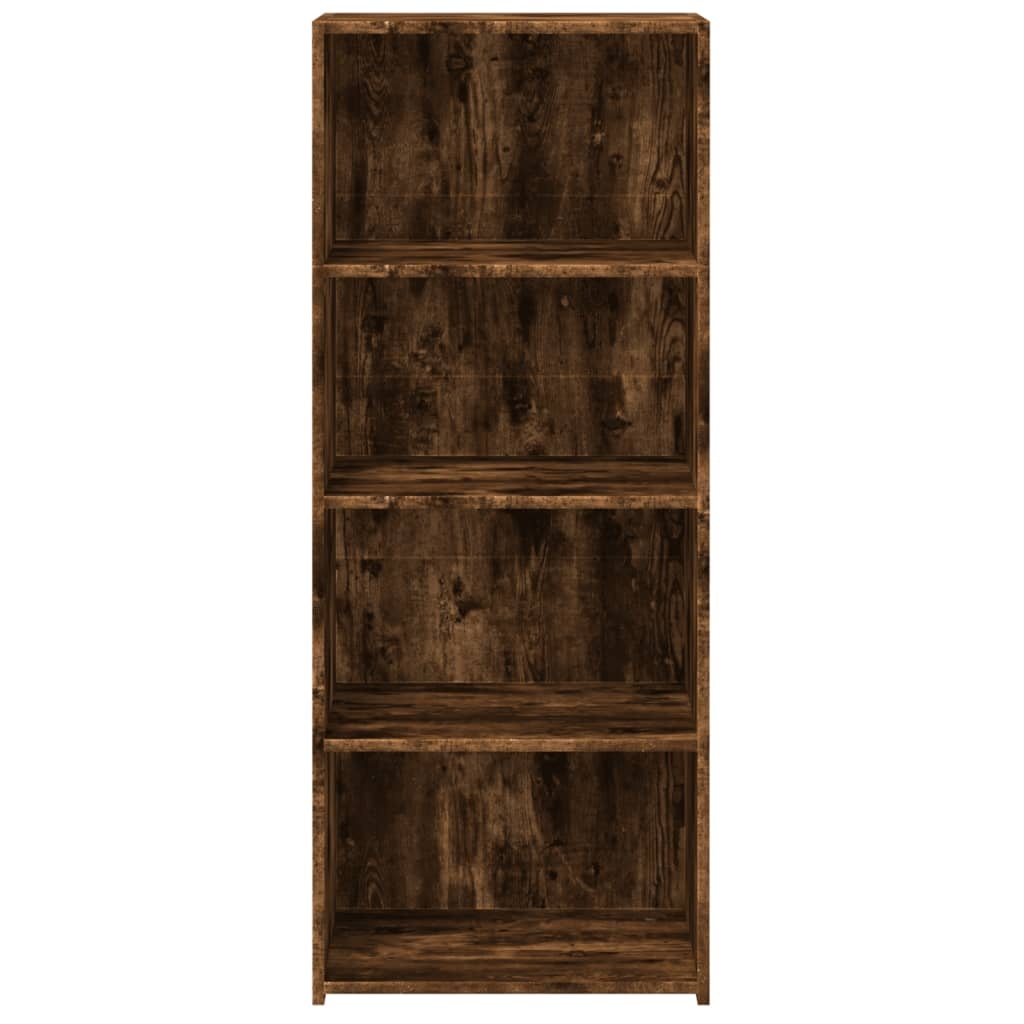 VidaXL Hoge kast 50x41x124 cm bewerkt hout gerookt eikenkleurig