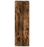 VidaXL Hoge kast 50x41x124 cm bewerkt hout gerookt eikenkleurig