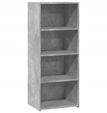 VidaXL Hoge kast 50x41x124 cm bewerkt hout betongrijs