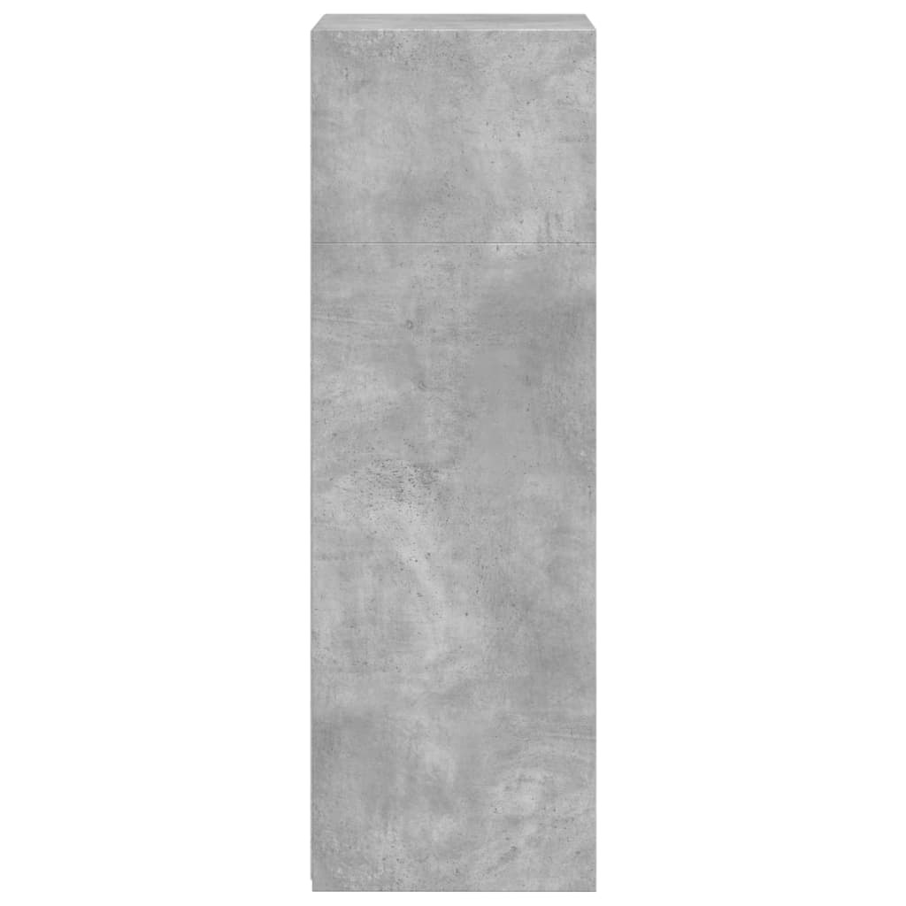 VidaXL Hoge kast 50x41x124 cm bewerkt hout betongrijs