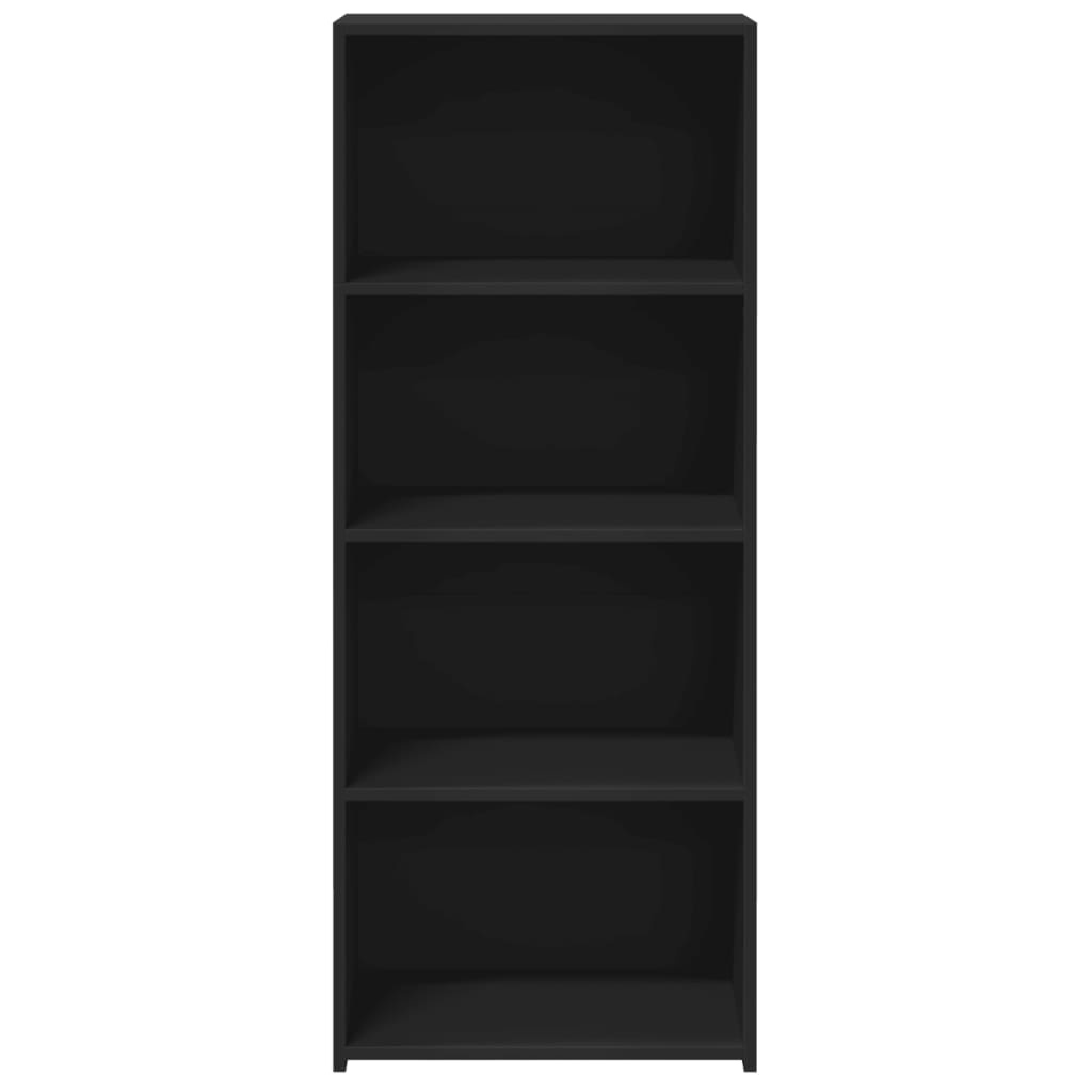 VidaXL Hoge kast 50x41x124 cm bewerkt hout zwart