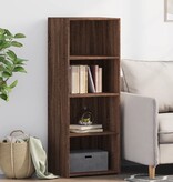 VidaXL Hoge kast 45x41x124 cm bewerkt hout bruin eikenkleurig