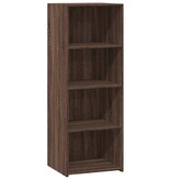 VidaXL Hoge kast 45x41x124 cm bewerkt hout bruin eikenkleurig