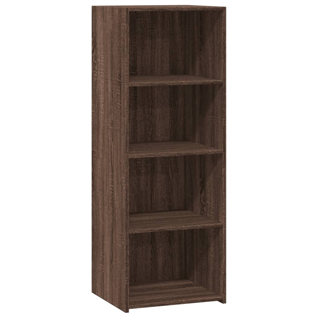 VidaXL Hoge kast 45x41x124 cm bewerkt hout bruin eikenkleurig