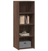 VidaXL Hoge kast 45x41x124 cm bewerkt hout bruin eikenkleurig
