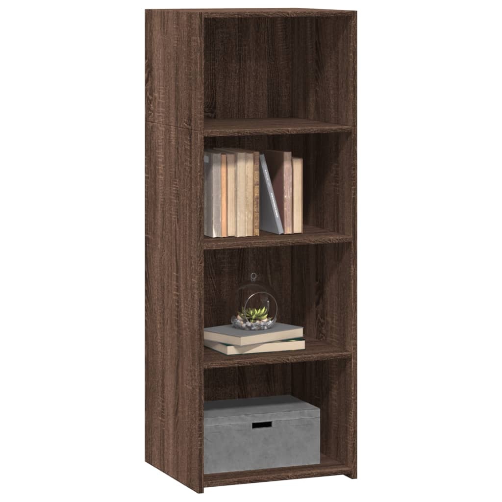 VidaXL Hoge kast 45x41x124 cm bewerkt hout bruin eikenkleurig