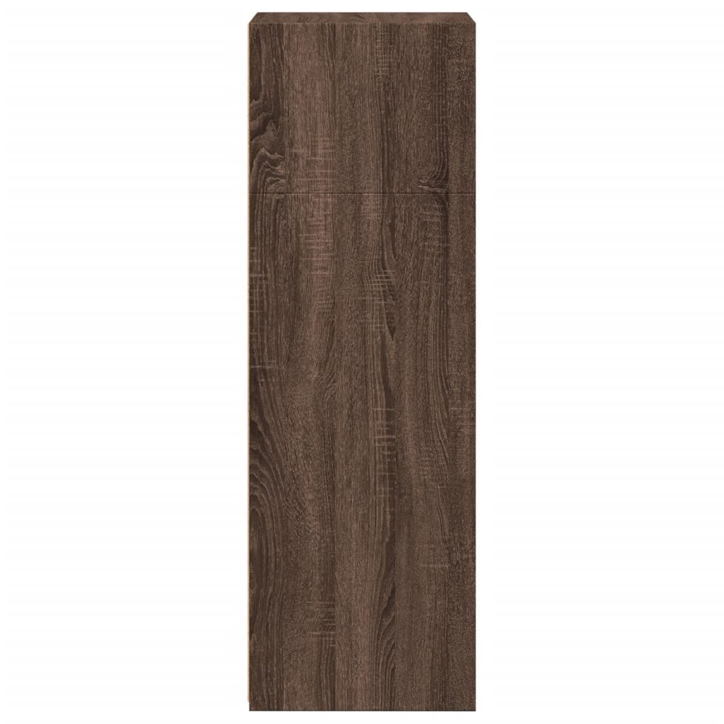 VidaXL Hoge kast 45x41x124 cm bewerkt hout bruin eikenkleurig