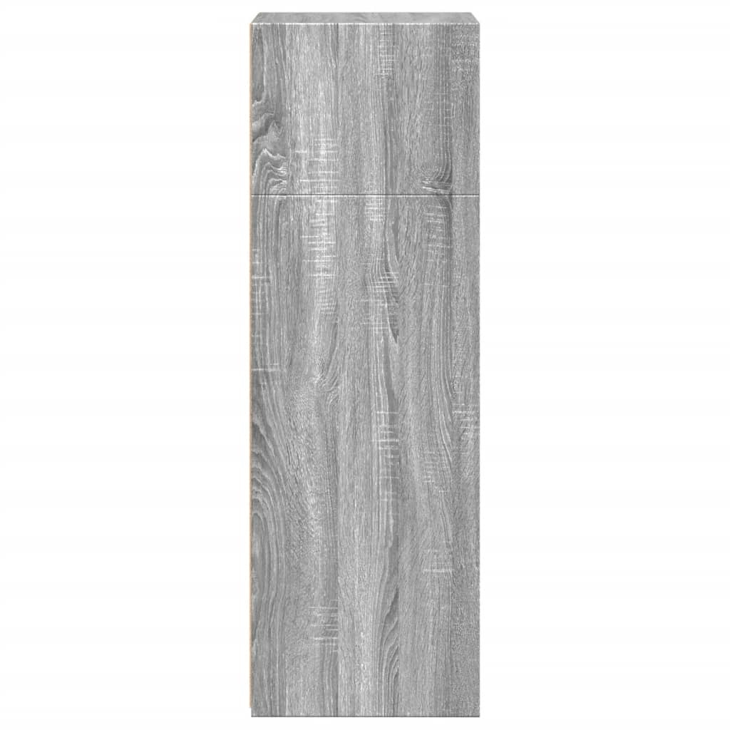 VidaXL Hoge kast 45x41x124 cm bewerkt hout grijs sonoma eikenkleurig