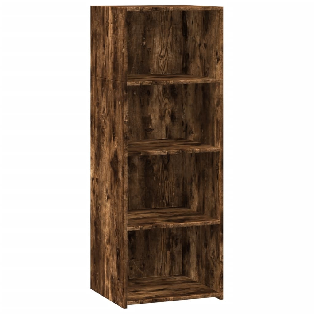 VidaXL Hoge kast 45x41x124 cm bewerkt hout gerookt eikenkleurig