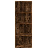 VidaXL Hoge kast 45x41x124 cm bewerkt hout gerookt eikenkleurig