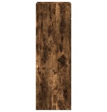 VidaXL Hoge kast 45x41x124 cm bewerkt hout gerookt eikenkleurig