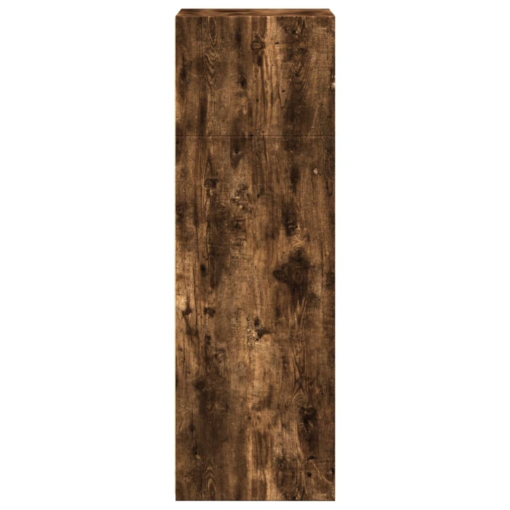 VidaXL Hoge kast 45x41x124 cm bewerkt hout gerookt eikenkleurig