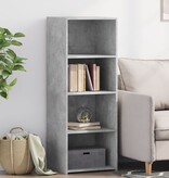 VidaXL Hoge kast 45x41x124 cm bewerkt hout betongrijs