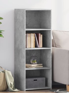 VidaXL Hoge kast 45x41x124 cm bewerkt hout betongrijs