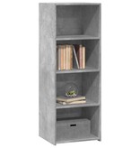 VidaXL Hoge kast 45x41x124 cm bewerkt hout betongrijs