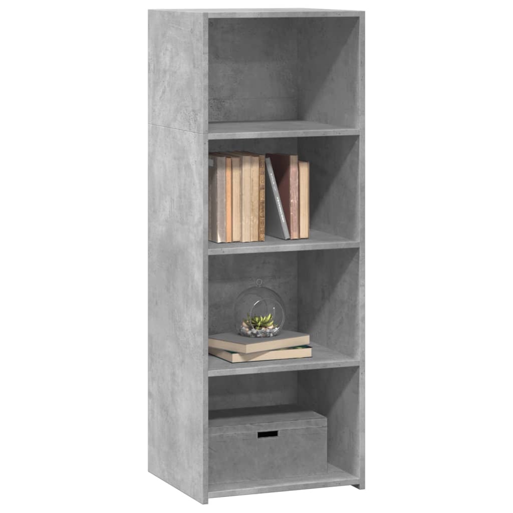 VidaXL Hoge kast 45x41x124 cm bewerkt hout betongrijs