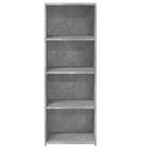 VidaXL Hoge kast 45x41x124 cm bewerkt hout betongrijs