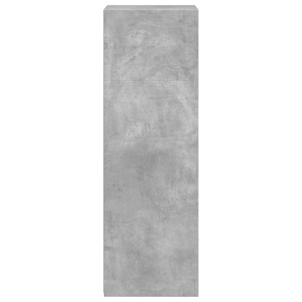 VidaXL Hoge kast 45x41x124 cm bewerkt hout betongrijs
