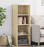 VidaXL Hoge kast 45x41x124 cm bewerkt hout sonoma eikenkleurig