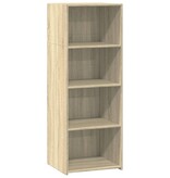 VidaXL Hoge kast 45x41x124 cm bewerkt hout sonoma eikenkleurig